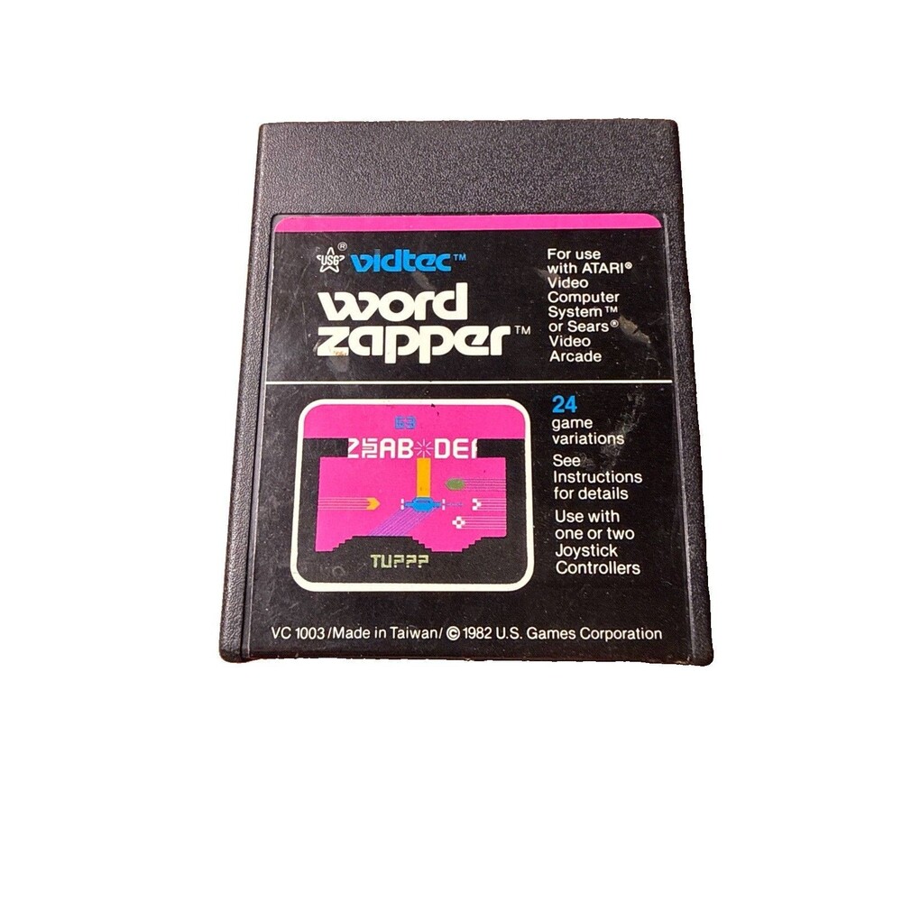 Word Zapper Atari 2600 Cartridge Only Vintage Gaming